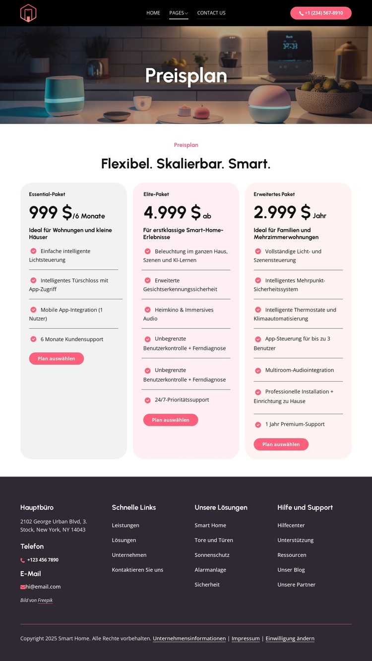 Flexible Preispläne CSS-Vorlage