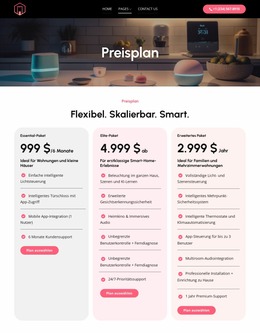 Flexible Preispläne – Joomla-Template 2025