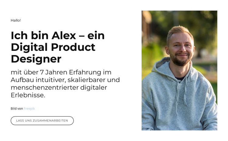 Design für echte Wirkung Website-Vorlage