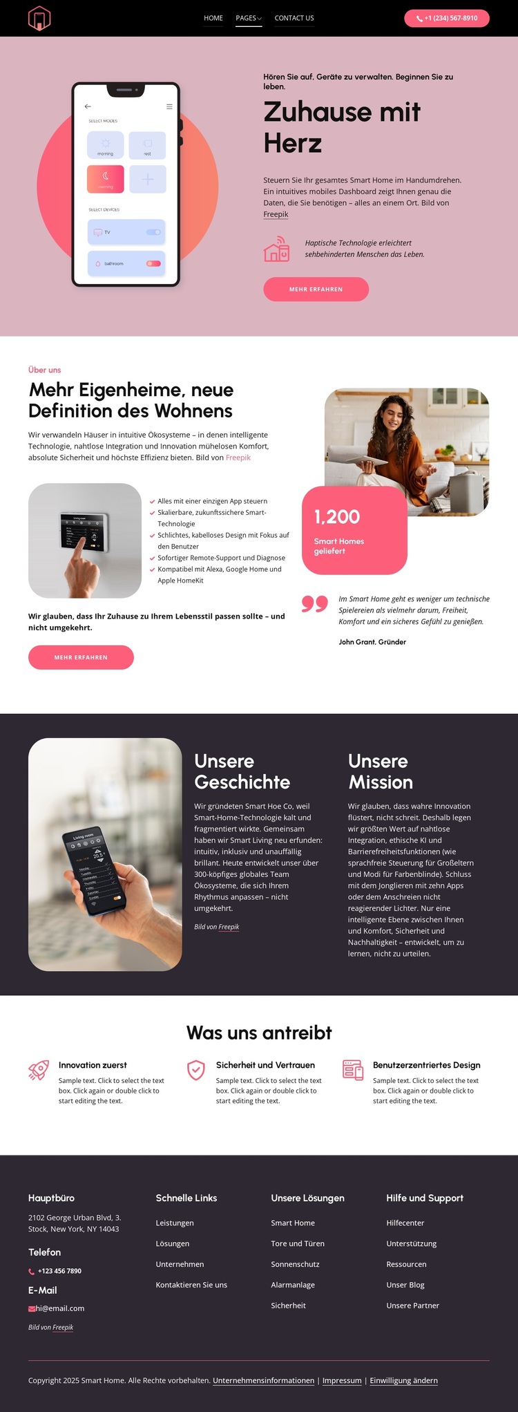 Nahtloses Leben beginnt hier WordPress-Theme