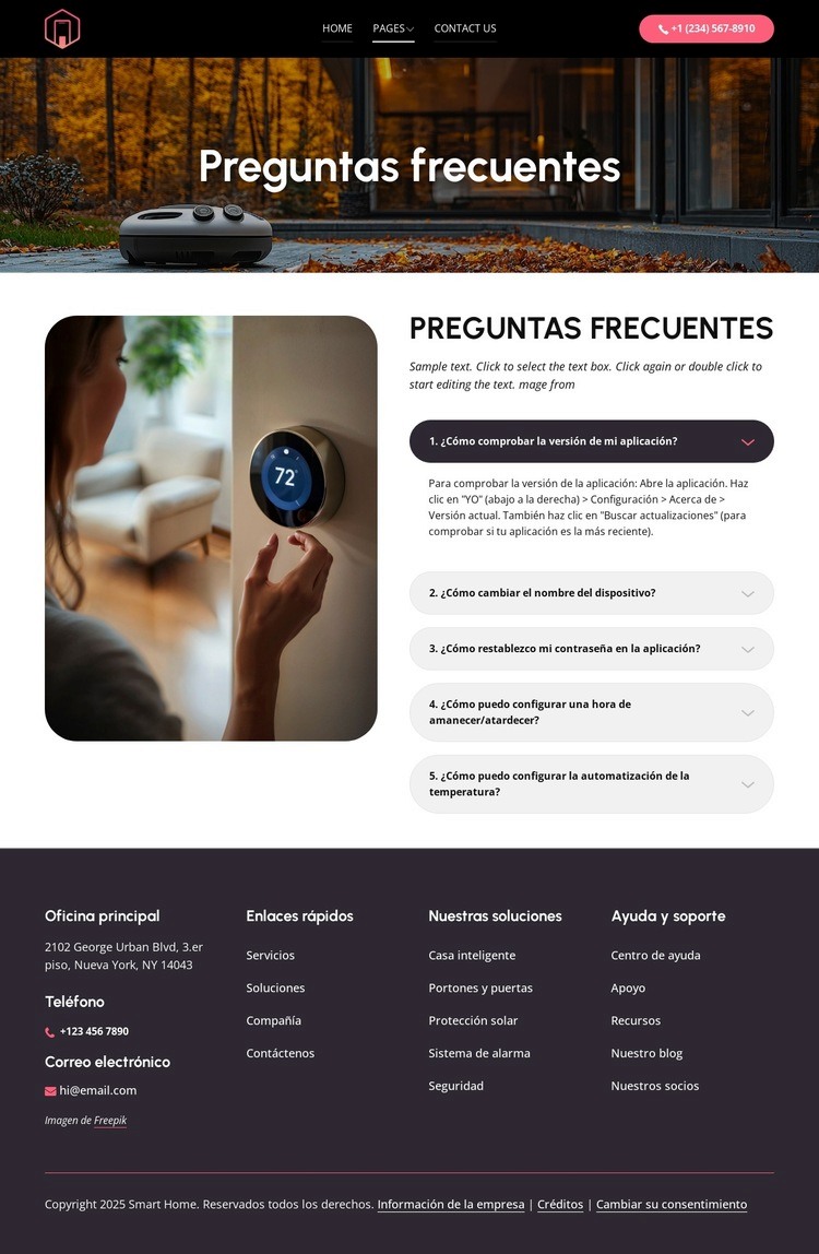 Preguntas frecuentes sobre aplicaciones para casas inteligentes Diseño de páginas web