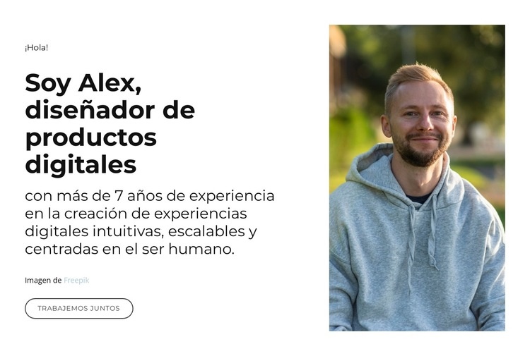 Diseñando para un impacto real Maqueta de sitio web