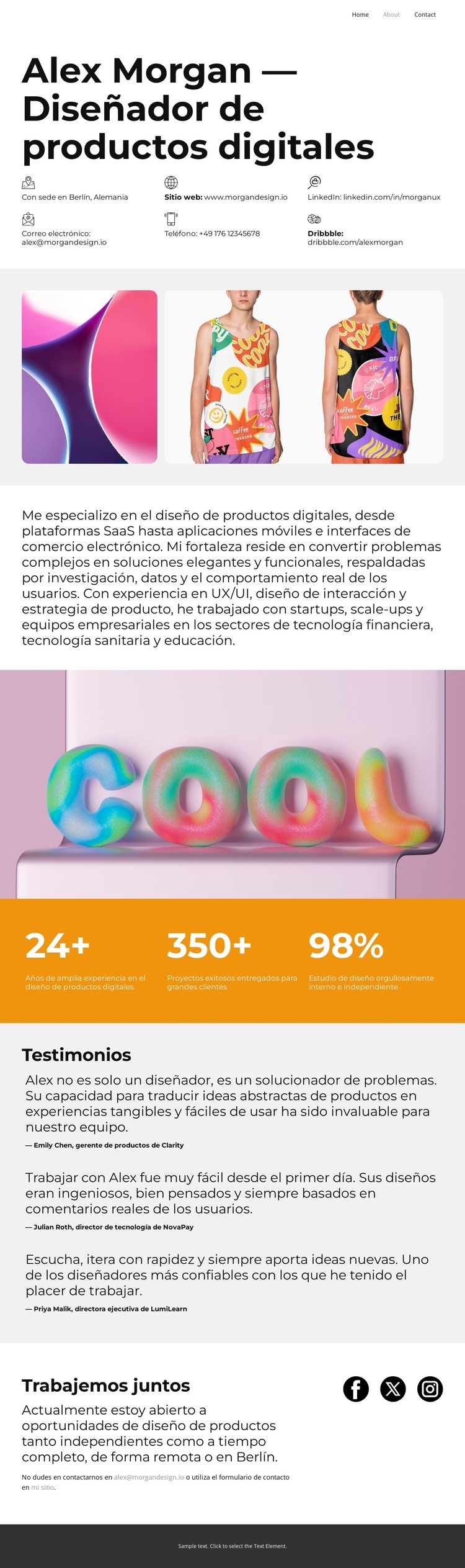 Del concepto al lanzamiento Maqueta de sitio web