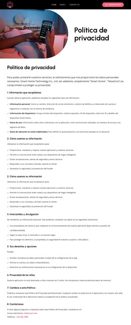 Vida inteligente, datos seguros Plantillas de sitios web