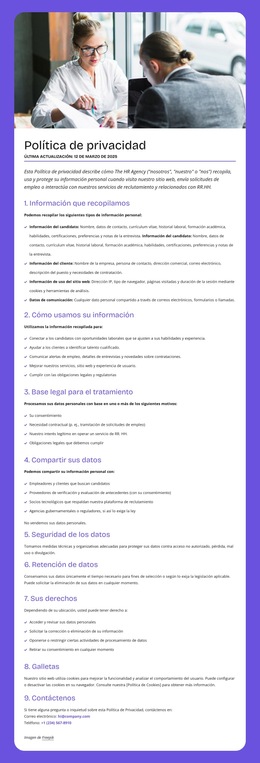 Cómo Usamos Su Información