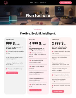 Plans tarifaires flexibles Modèles CSS