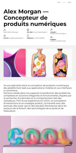 Du Concept Au Lancement Modèle HTML CSS Simple