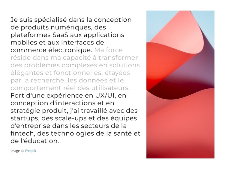 Concevoir avec un objectif Modèle CSS