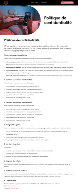 Une vie intelligente, des données sécurisées Modèles HTML