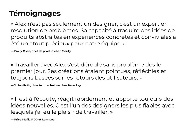 Conception intelligente, résultats clairs Modèle de site Web