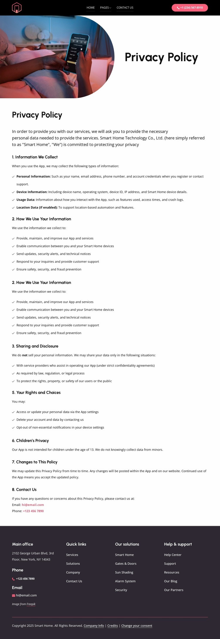 Smart living, safe data Html Code Example