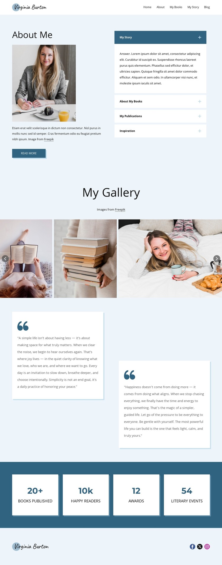 My story, my mission HTML Template