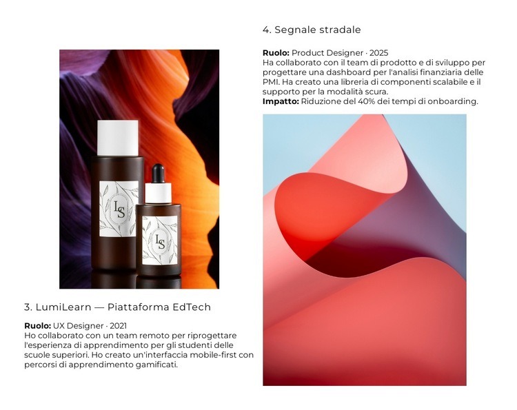 Creazione di percorsi utente fluidi Progettazione di siti web