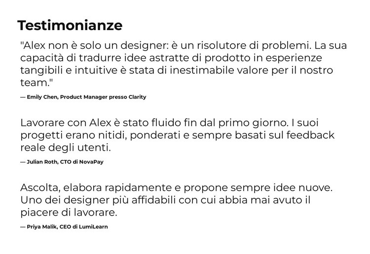 Design intelligente, risultati chiari Modello