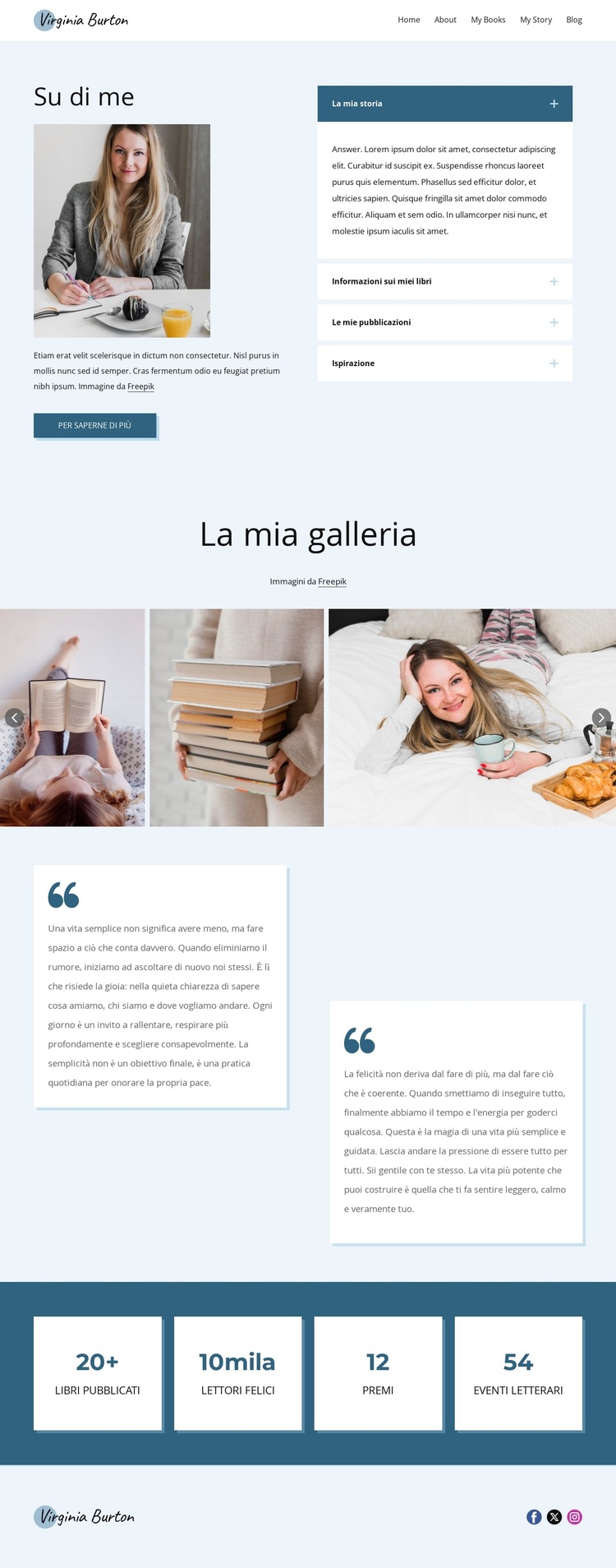 La mia storia, la mia missione Tema WordPress