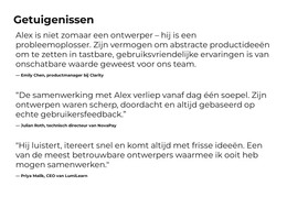 Slim Ontwerp, Duidelijke Resultaten - Gratis Websitesjabloon