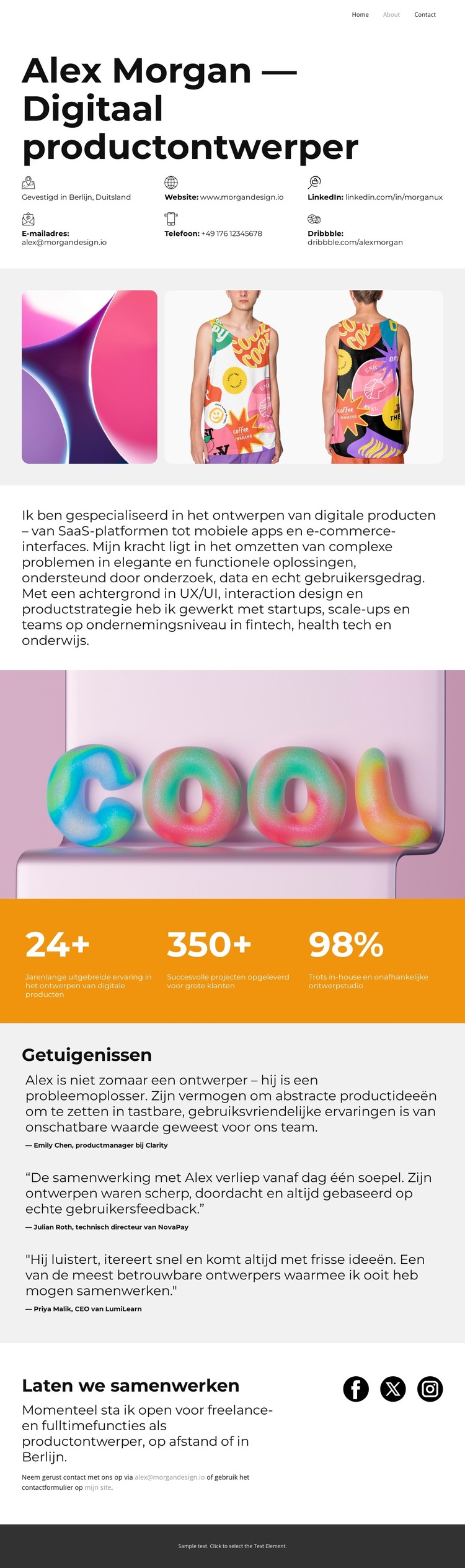 Van concept tot lancering HTML-sjabloon