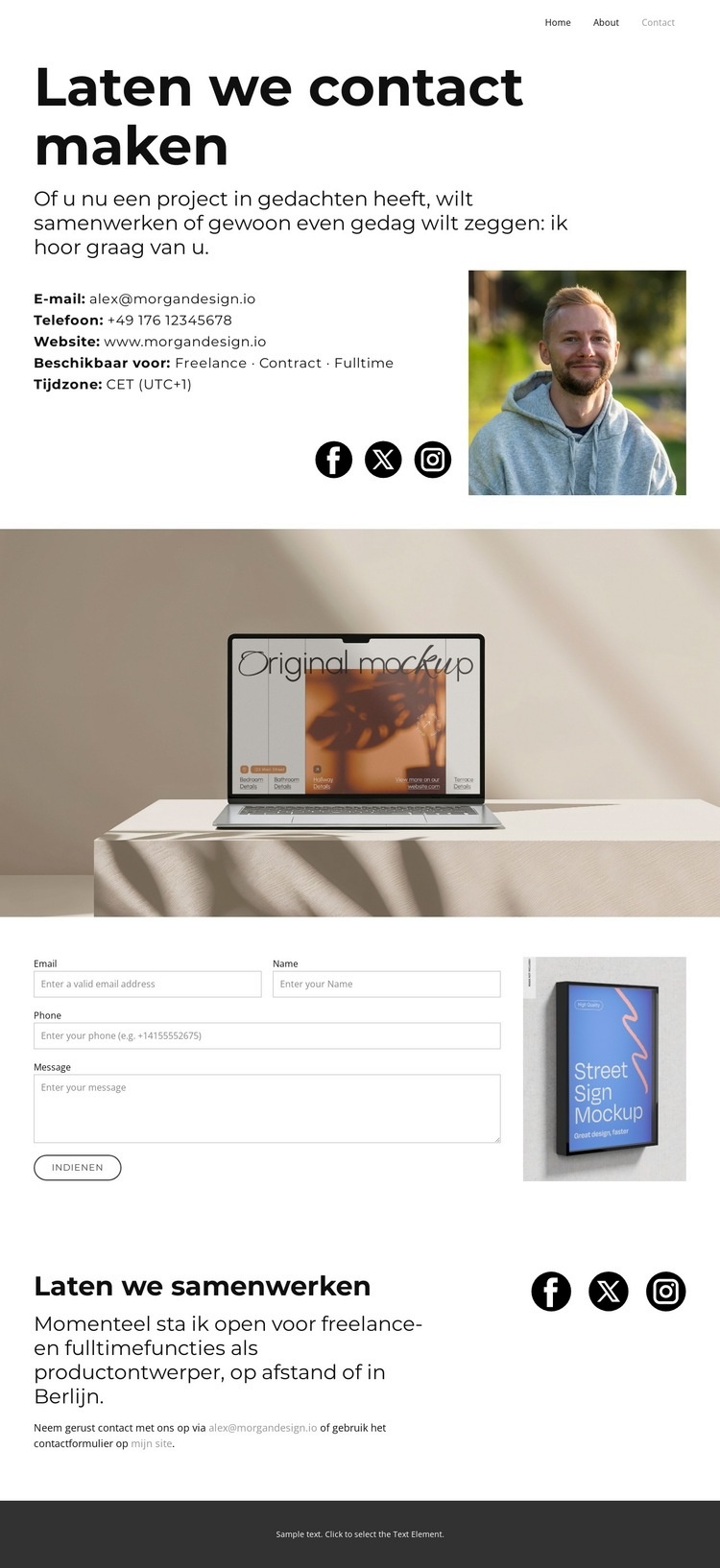 Digitaal ontwerp dat presteert Sjabloon