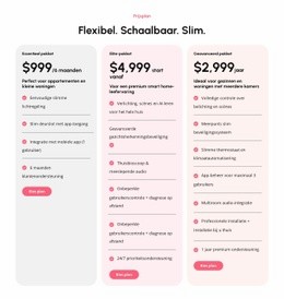 Schaalbare Prijsplannen