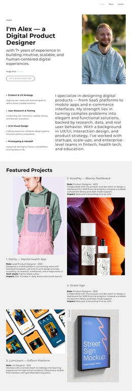 Pixel Perfect Every Time - Customizable Professional One Page Template