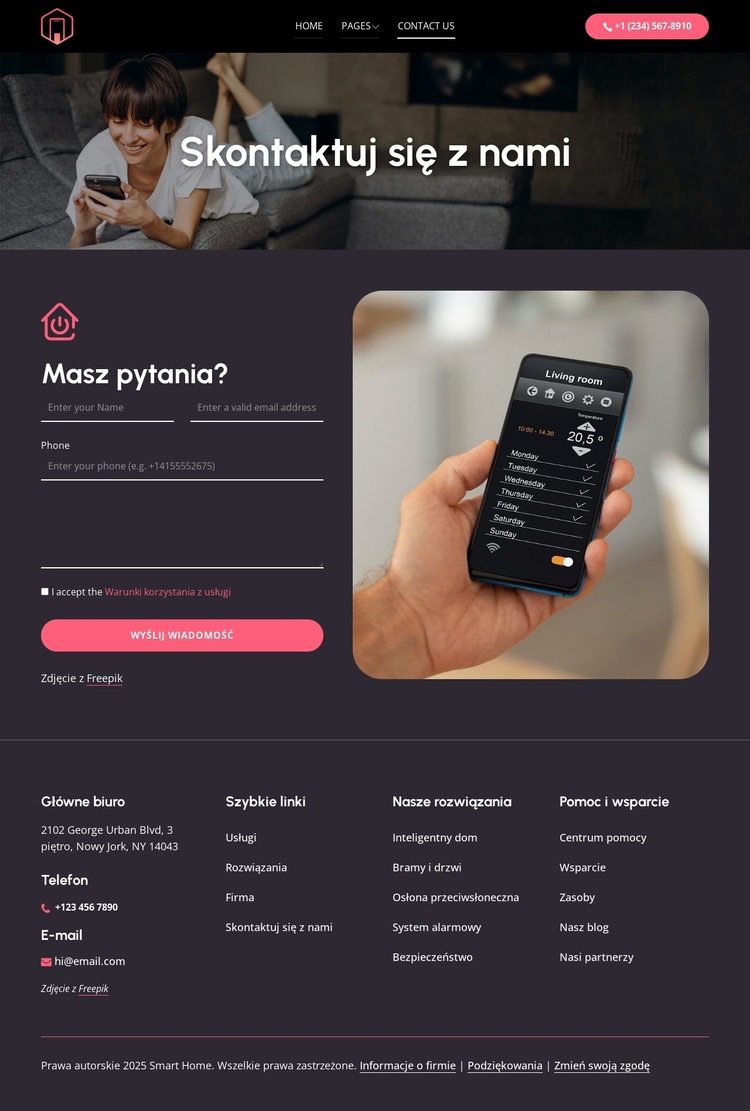 Jeśli masz pytania Motyw WordPress