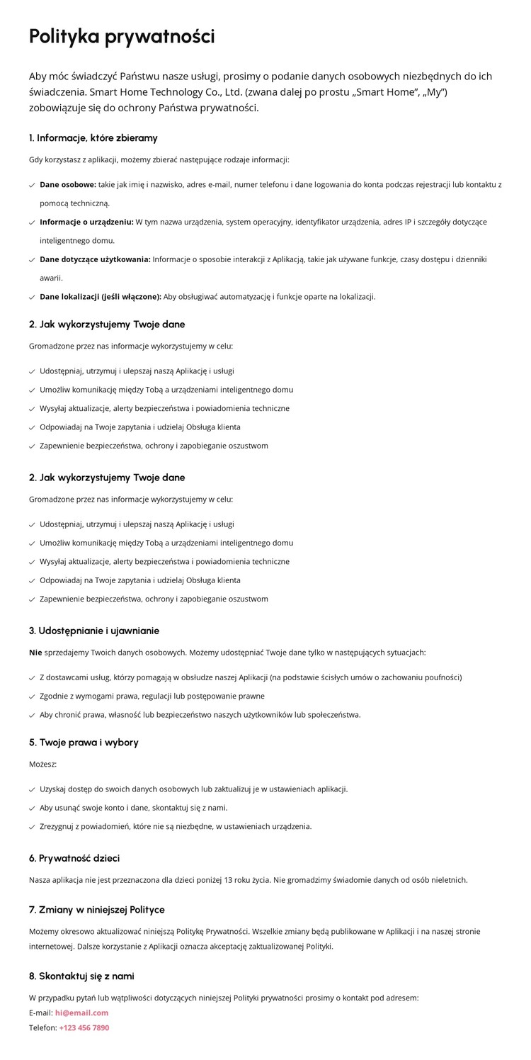 Zaufanie zaczyna się od przejrzystości Szablon CSS