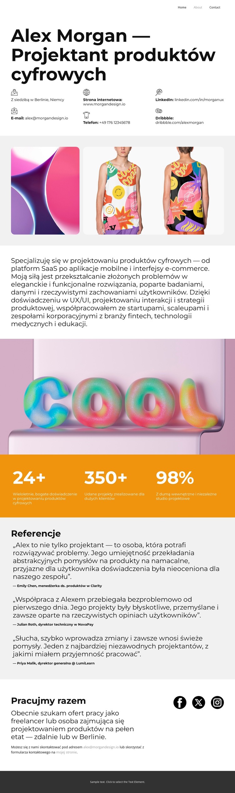 Od koncepcji do premiery Szablon HTML