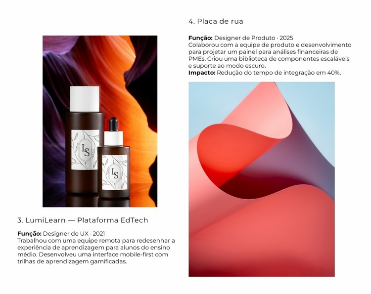 Criando jornadas de usuário contínuas Design do site