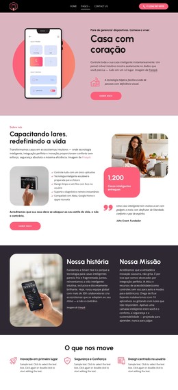 A Vida Perfeita Começa Aqui Modelo HTML