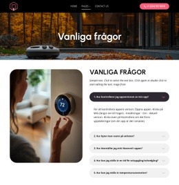 Vanliga frågor om smarta hem-appar HTML-mallar