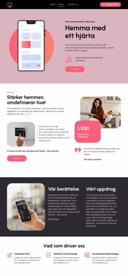 Sömlöst boende börjar här HTML-mallar