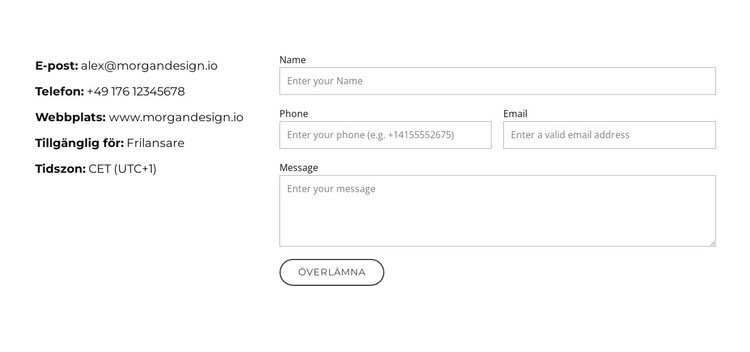 Att förvandla idéer till gränssnitt HTML-mall