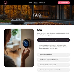 Smart home app faq Templates