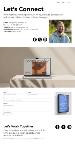 Digital Design That Performs - Landing Page