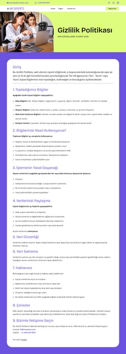 Sizin Için Çalışan Gizlilik