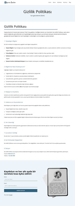 Verilerinizi Nasıl Koruyorum? - HTML Şablon Kodu