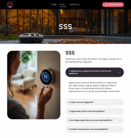 Akıllı ev uygulaması SSS Şablonlar