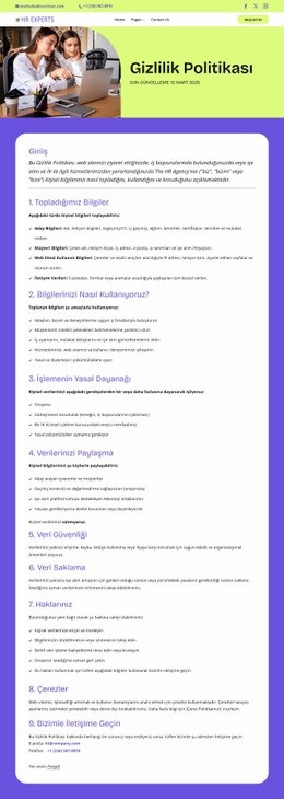 Sizin Için Çalışan Gizlilik