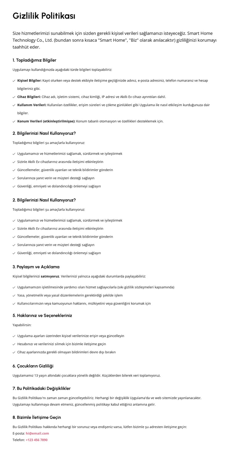 Güven şeffaflıkla başlar Web Sitesi Şablonu