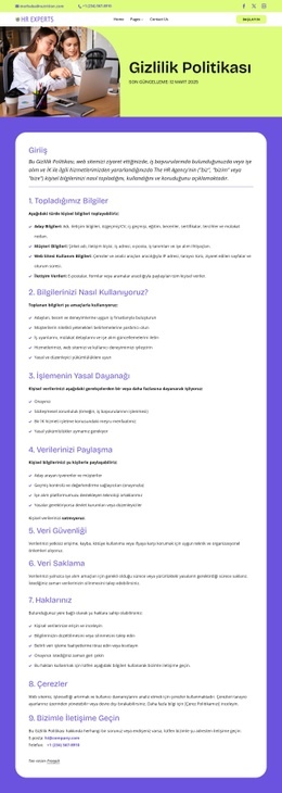 Sizin Için Çalışan Gizlilik