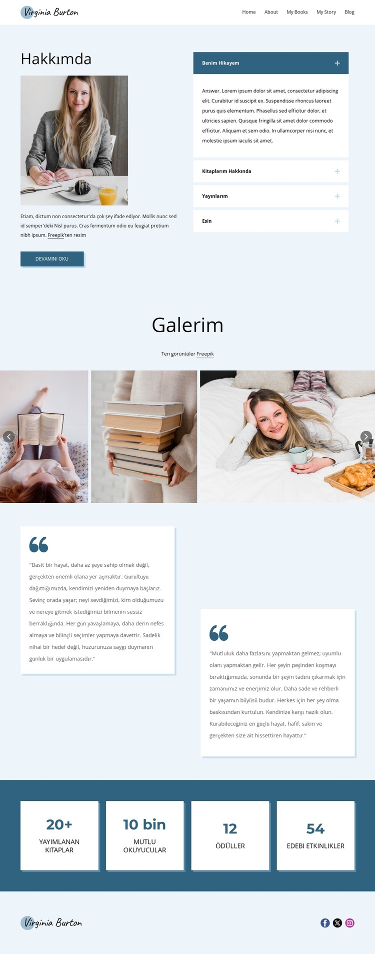 Benim hikayem, benim misyonum WordPress Teması