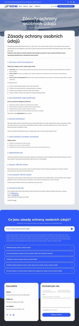 Náš závazek k ochraně vašeho soukromí HTML Šablony