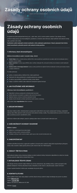 Důvěrnost, Na Kterou Se Můžete Spolehnout Šablona HTML