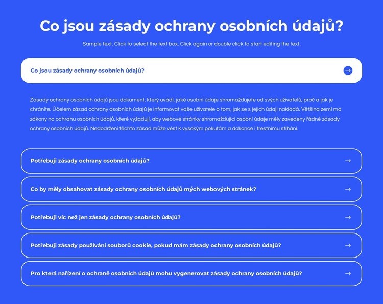 Co jsou zásady ochrany osobních údajů Šablona