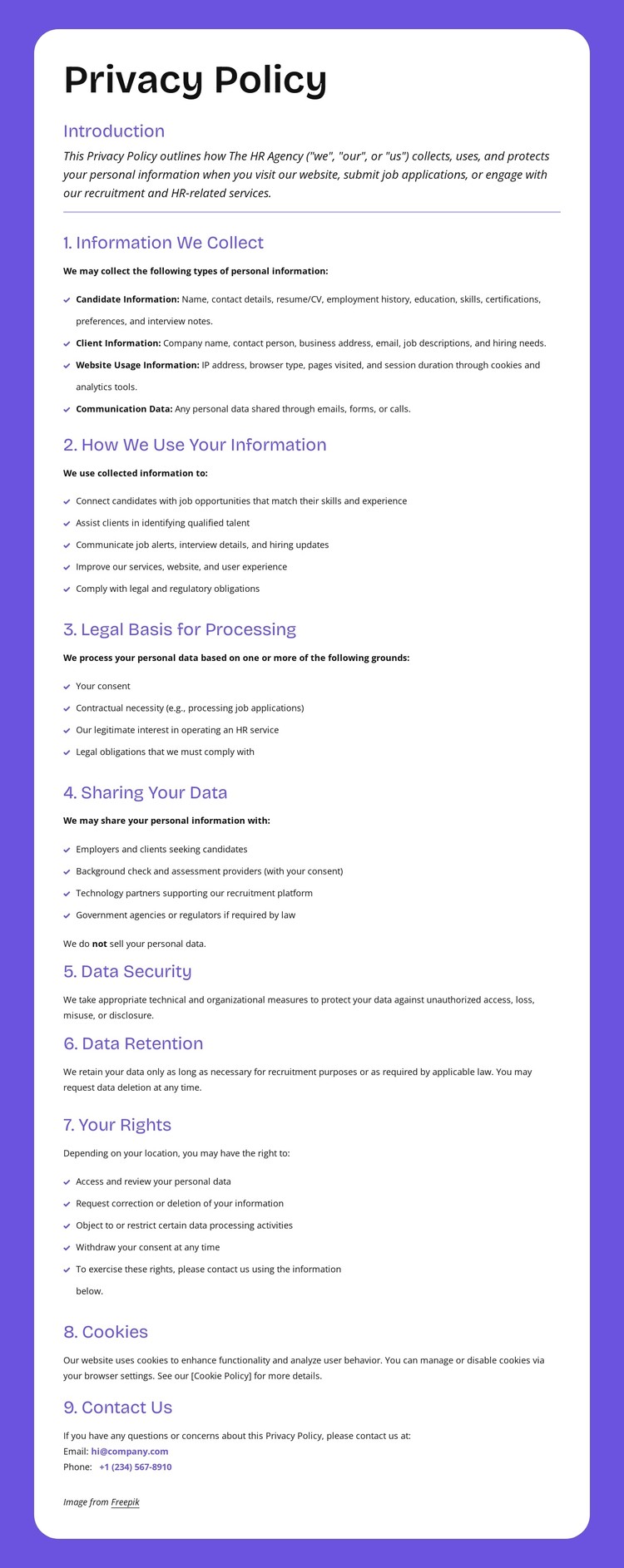 Enterprise-level privacy protection CSS Template