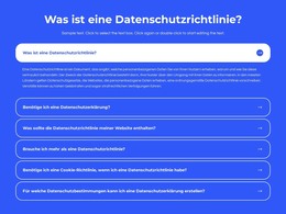Was Ist Eine Datenschutzrichtlinie HTML-Vorlage