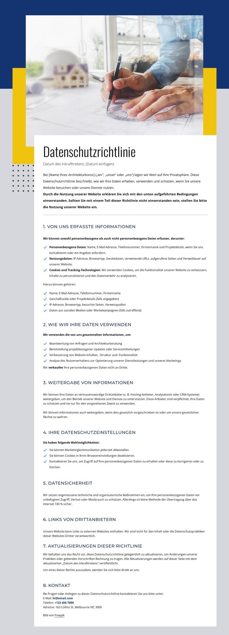 Ihre Daten, Ihre Rechte Vorlage