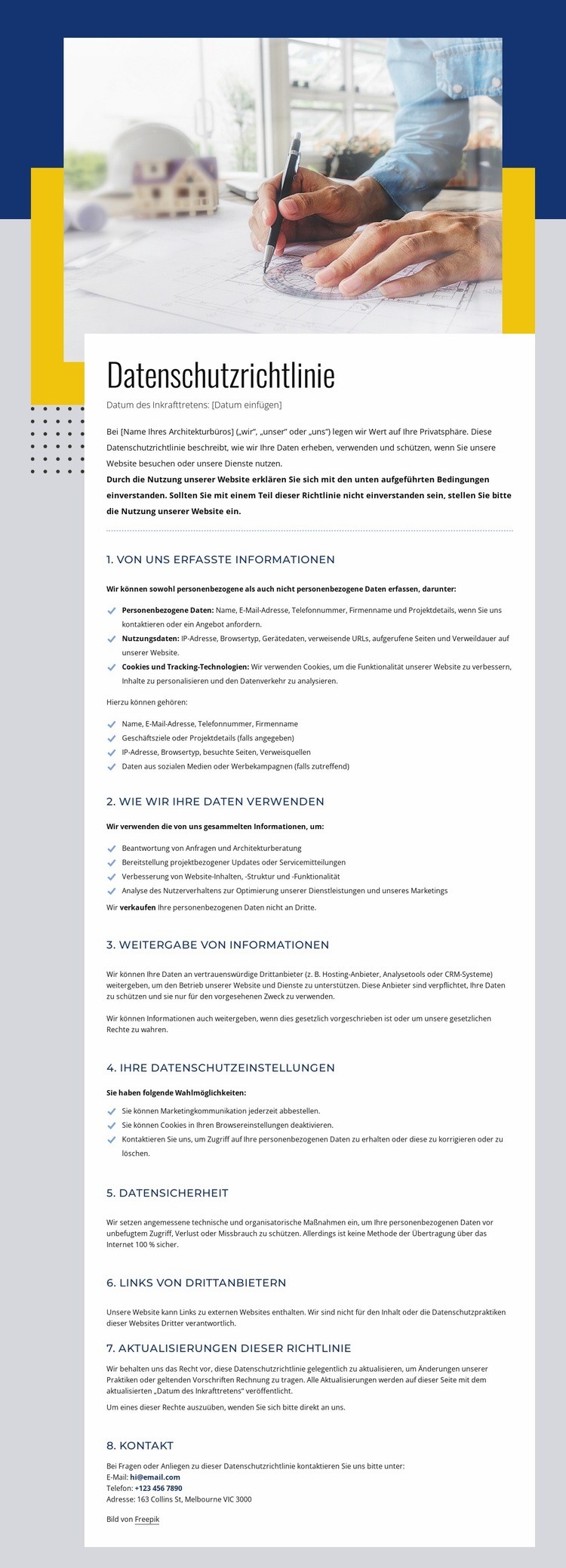 Ihre Daten, Ihre Rechte Website design