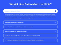 Was Ist Eine Datenschutzrichtlinie – Fertiges Website-Design