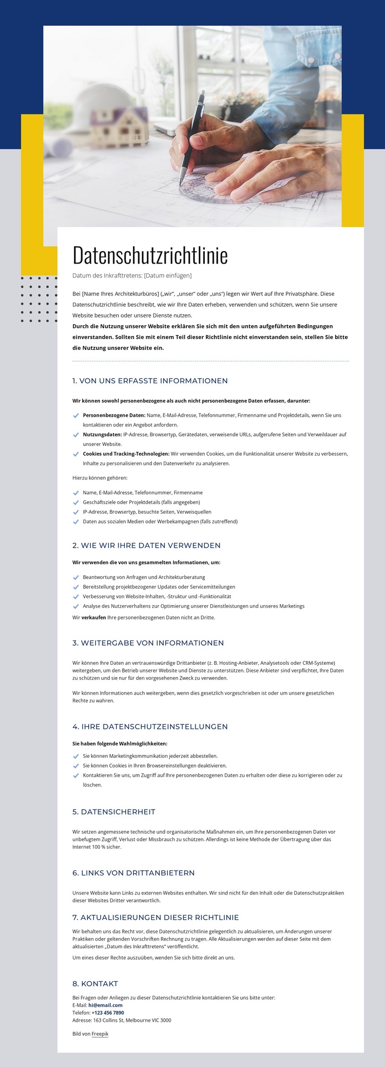 Ihre Daten, Ihre Rechte WordPress-Theme